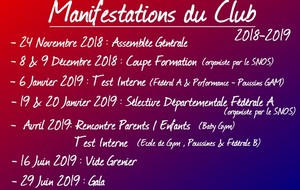 Manifestations du club