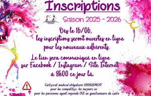 Inscriptions 2025-2026 