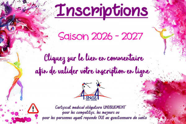 Inscriptions 2026-2027